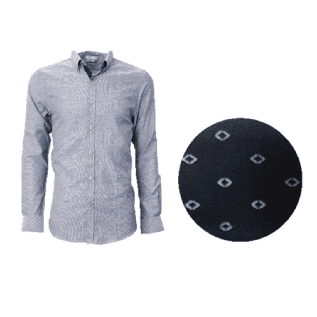 CAMISA DOBBY FASHION MANGA LARGA