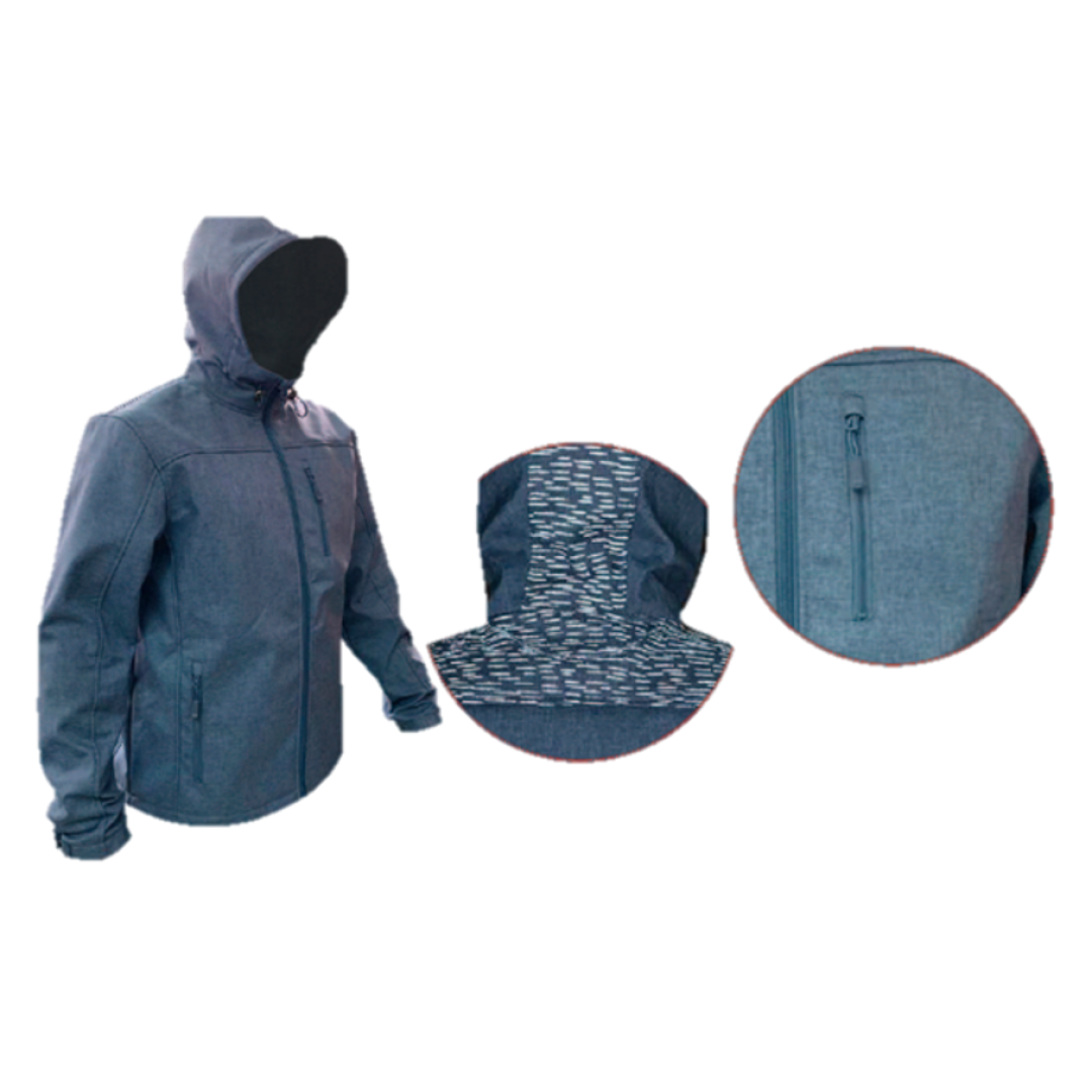 SOFSHELL MECANICAL MELANGE REFLECTANTE HOMBRE